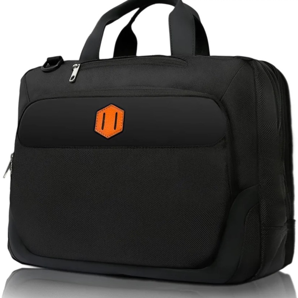 Cango Shoulder Laptop Carry-On Business Large Messenger Bag, Black,New.